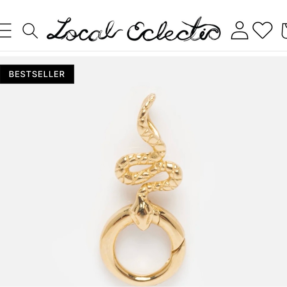 [ISO] Solid Gold Charm Clip - Snake clip